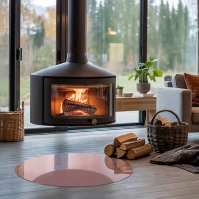 Coloray Vloerplaat Houtkachel - Plaat onder Houtkachel - 80 cm x 80 cm - Kachel Onderplaat - Roze Vloerplaat Kachel - Onderplaat - Onderplaat Kachel - Houtkachel Vloerplaat - Onderplaat Voor Houtkachel