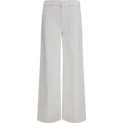 Mother Denim Witte Katoenen Jeans