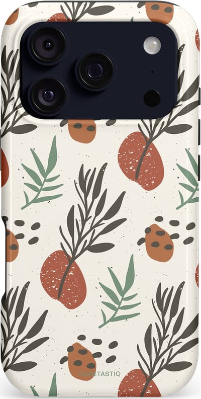 Casetastic hoesje geschikt voor Apple iPhone 17 Pro - MagSafe - Dubbellaagse bescherming - Zongetint - Fashion Case - Wit Lichtgrijs Taupe Terracotta