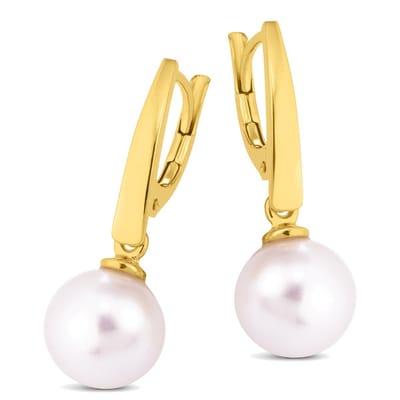 Orolino Ohrringe 585 Gold Perle weiß 7,5-8,0mm