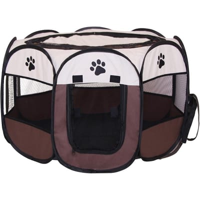 Huisdier Speelren Hond Opvouwbare Hondentent Waterbestendig Verwijderbare Ren Kennel Lampenkap Voor Hond Kat Puppy Picknickbed S black