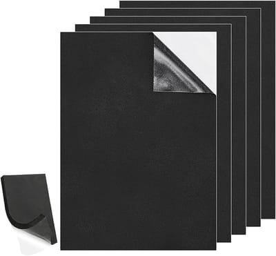 Set van 5 Zelfklevende Schuimplaten - 3mm Dikke Neopreen Vloerbeschermers, Geluiddemping en Isolatie, Antislip en Schokbestendig