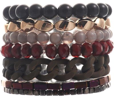 Behave - Armband kralen banen - Urban mix stijl - Voor avond en casual