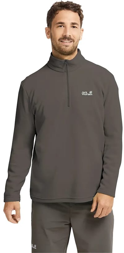 Jack Wolfskin Taunus 100 Sweatshirt Met Halve Rits Grijs S Man