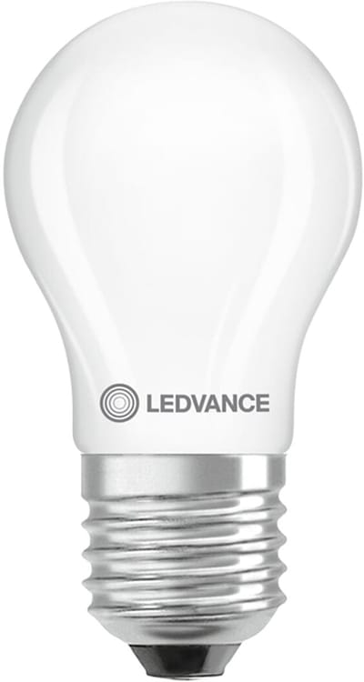 Ledvance LED Classic P45 Filament Lamp E27 - 3.4W 470lm 2700K 230V - Mat Glas - Ø45mm - Geschikt voor Keukenlampen, Plafondlampen & Bureaulampen