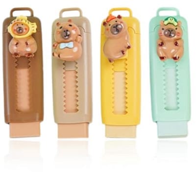 Intrekbare gummen - Vervangende gummetjes - Fouten verwijderen - Schattig patroon ontwerp - 4 stuks - Niet gespecificeerd