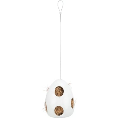 TRIXIE NESTELHULP HANGEND KERAMIEK WIT 10.5X10.5X15 CM 2 ST
