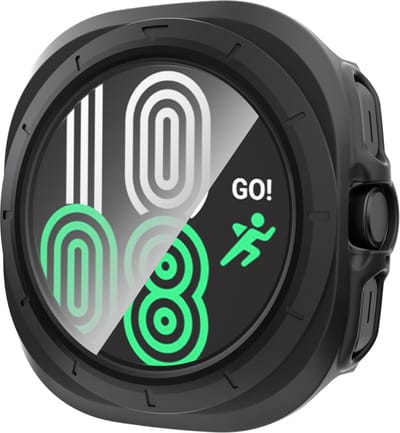 Stravo Screen Protector Case voor Samsung Galaxy Watch Ultra / Ultra 2025 – Full Cover Hard Case / Beschermend Hoesje met Gehard Glas – Zwart