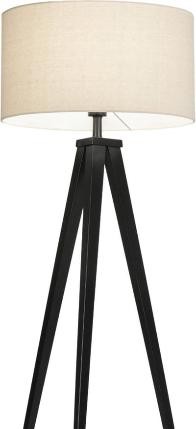 Lumidora Vloerlamp 31259 - ANTIQUA - E27 - Zwart - Beige - Zand - Metaal - ⌀ 51 cm