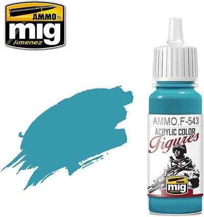 AMMO by Mig Jimenez Hobbyverf Acrylverf - MIG F543 Figure Paints - Green Blue - Acryl - 17ml Verf flesje - 17 ml
