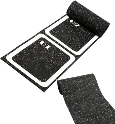 Snelheidsladder - Voetbal Ladder - Sporttraining Verbeteren - Verdikt Antislip Rubber - 45 m x 34 cm - Zwart