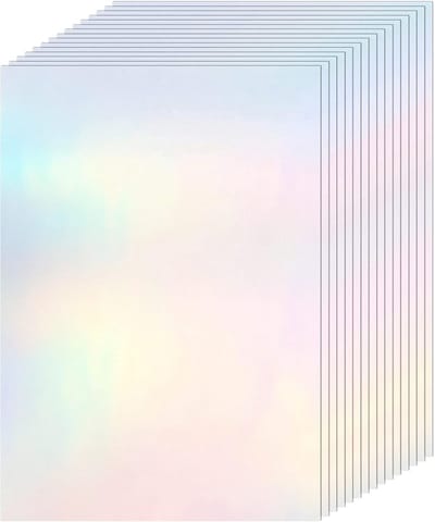 36 vellen transparant A4-papier – Zelfklevend printpapier – Waterdichte transparante folie – Gemakkelijk te gebruiken – Geschikt voor laser- en inkjetprinters