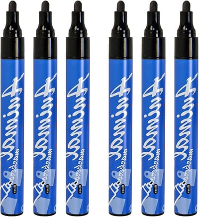 Oormerk Markering Pen - Vee Pen - Vee Identificatie - Speciale Pen - 6 Stuks - Zwart