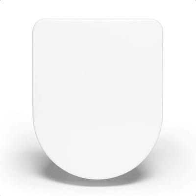 Toiletdeksel D-vorm - WC-bril - Badkamer Hygiëne - Softclose mechanisme - 45 x 36 cm - Wit