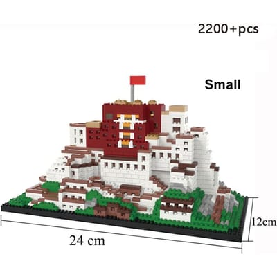Hoge Kwaliteit Potala Hoge Kwaliteit Paleis Hoge Kwaliteit 3D Hoge Kwaliteit Plastic Bouwpakket Bouwontwerp Zeer kleine schaal Bouwonderdelen in bag