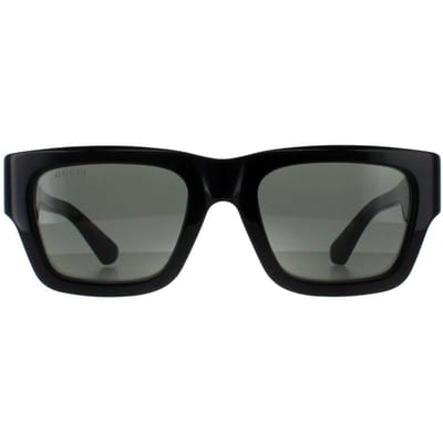 Gucci Vierkant Heren Zwart met Havana Grijs GG1668S