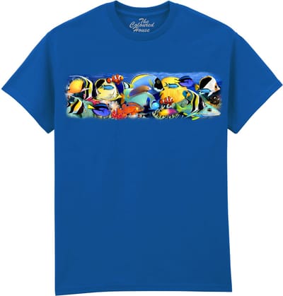 Vissen Fish Alive The Coloured House T-shirt M
