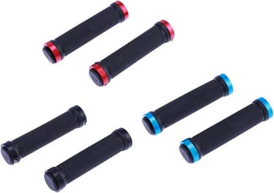 Fietshandvatten Set - Stuur Handvatten - Comfortabel Fietsen - Dubbel Lock Systeem - 13.5 cm Lengte - Rood