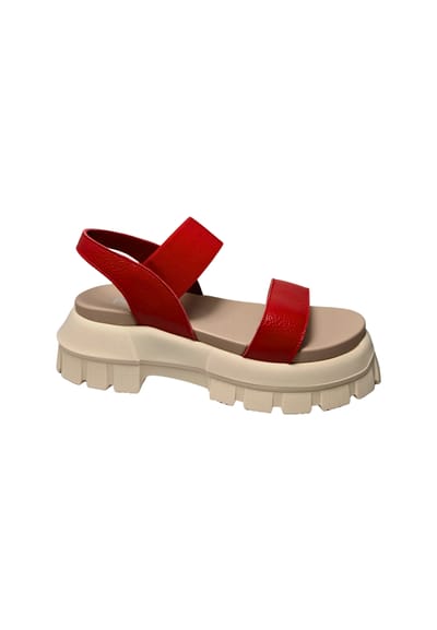 sa16346G1ete0509 Pollini Vrouwen lederrood