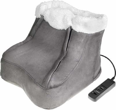 Tech-Med Elektrische Verwarmde Voet Warmer Schoen Voeten Massage Verwarming Zachte Fleece