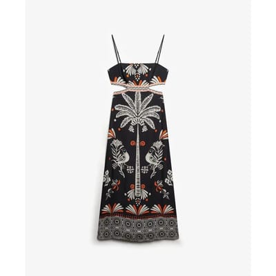 Superdry - Statement maxi-jurk met uitgesneden accenten - Dames - Jurken