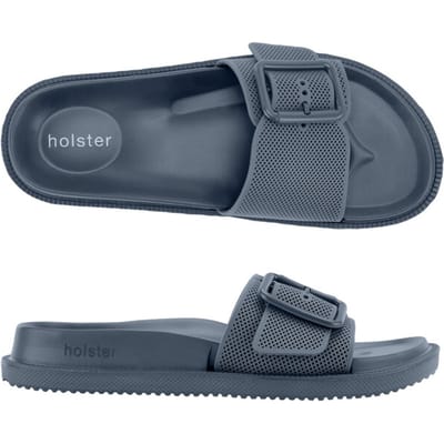 Holster Holster Laze Slippers - Vegan Comfort - Podologisch Goedgekeurd - Waterbestendig GRIJS - Maat 46