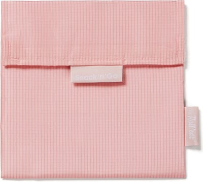 Snack'n'Go Active Roze - Herbruikbaar Boterhamzakje en Snackverpakking - Sluiting met klittenband - BPA-vrij - Waterdichte binnenlaag - Wasbaar tot 60°C