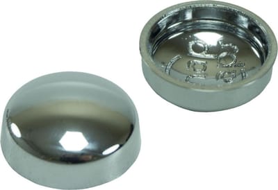 10 stuks - Afdekkapjes voor schroeven - 13mm - Chroom