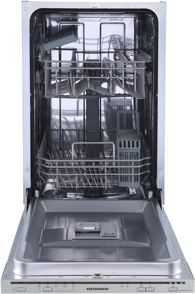 Heinner HDW-BIM45510E++ Inbouwvaatwasser 45 cm – 10 Couverts – 5 Programma’s – Elektronische Bediening – Half Load – Aquastop – Zilver – 5 Jaar Garantie