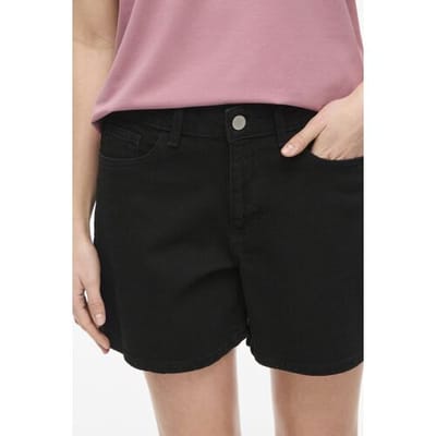 Vila Broek Vijaf Rw Denim Shorts-noos 14111887 Black Denim Dames Maat - W34