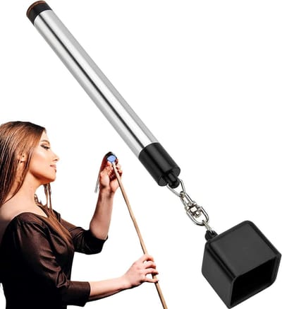 Keu Tip Vormer - Biljart Reparatie - Keu Onderhoud - Verhoogt Wrijving - 15 cm Lengte - Zilver