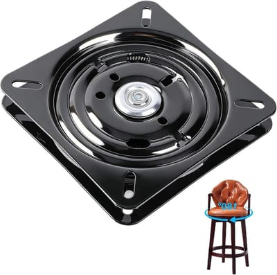 Draaibasis Stoel - Draaiplateau Meubel - Meubels Draaien - Automatische Rebound - 7 Inch - Zilver