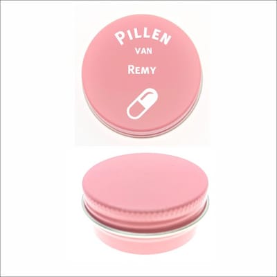 Pillen Blikje Met Naam Gravering - Remy
