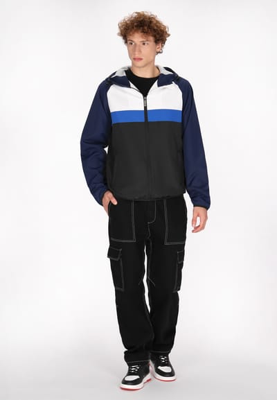 Mo Anorak Heren marine colorblock