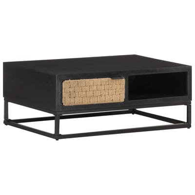 vidaXL - Salontafel - 90x60x35 - cm - massief - mangohout