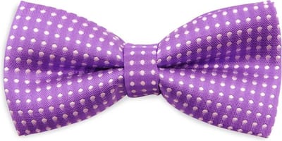 We Love Ties - Strikken - Kinderstrikje Stijn Stippel paars - paars / wit