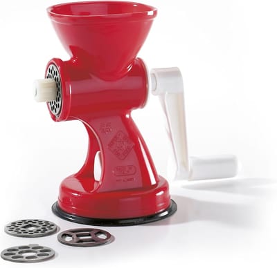 Elektrische Rasp - Keukenmachine Groenten - Snel Ingrediënten Bereiden - Vaatwasserbestendig - 46 x 35 x 45 cm - Rood