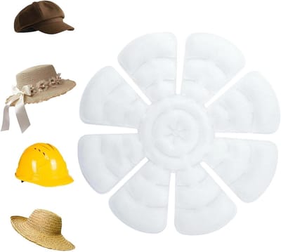 Koelkussen voor helm - Hoofd verkoeler - Buitenwerk en sport - Herbruikbare voering - 22 cm - Wit