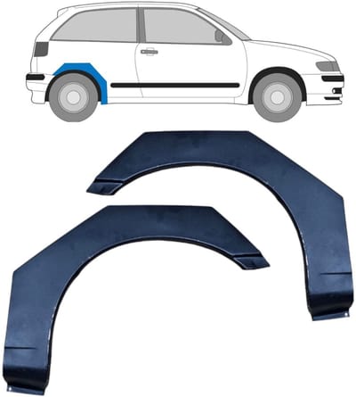 Reparatiepaneel achterspatbord voor Seat Ibiza Cordoba 1993-2002