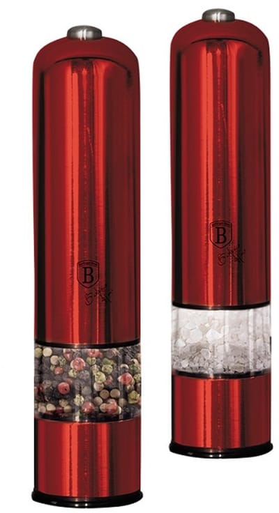 Elektrische zout- en pepermolenset Berlinger Haus BH-7217 Burgundy Line