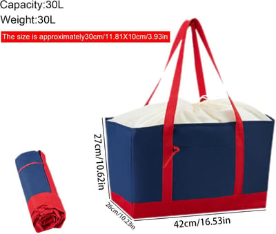 Vouwbare Grote Koeltas, Waterdicht en Vuilafstotend voor Familie, Camping, Picknick en Reis, Ideaal voor Boodschappen en Barbecues