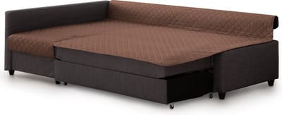 Belmarti Frilena slaapbankbeschermer 180 cm - bruin - links