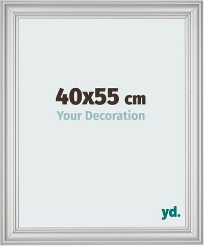 Your Decoration - Fotolijst 40x55 cm - MDF - Zilver Mat - Lazio