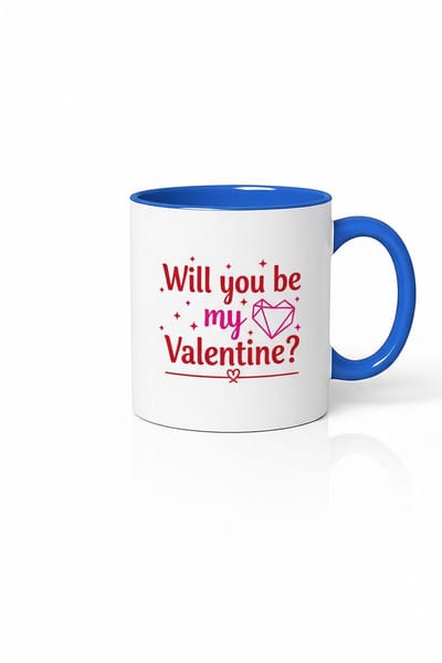 Valentijn Mok 'Will you be my Valentine?' - Romantisch Cadeau voor Je Geliefde