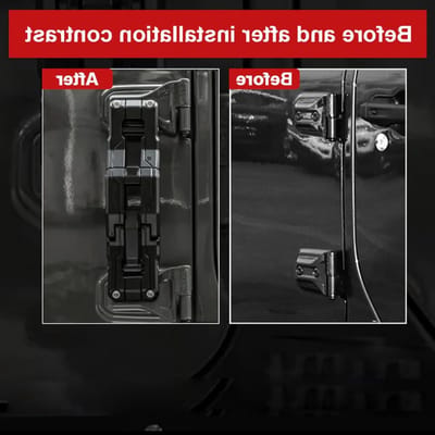 Vouwbare Aluminium Deur Hinge Stap Voetsteunen voor Wrangler JK JKU JL JLU 2007-2021 - Zwart, Duurzaam en Praktisch Accessoire