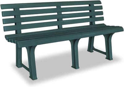 Terrasstoel Bank - Tuinbank Kunststof - Ontspanning Buiten - Weerbestendig Duurzaam - 1455 cm Breed - Groen
