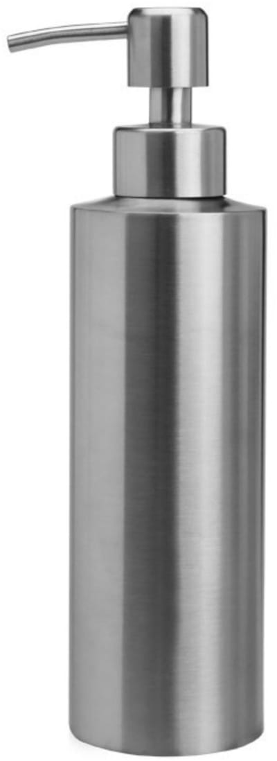 TOVBMUP Zeepdispenser 550 ml - Zeeppomp - Zeepflesje - Zeeppompje - Zeepfles - Handzeep pompje - RVS - Zilver