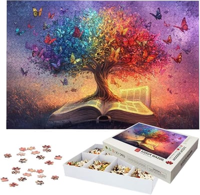 Houten Puzzel - Legpuzzel Volwassenen - Ontspanning en Concentratie - Lettermarkering op Rug - 122 x 81 cm - Meerkleurig