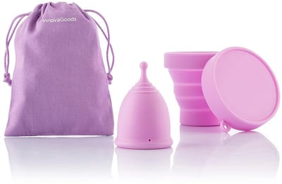 Herbruikbare Menstruatiecup Set 2 Maten Medische Siliconen Inclusief Sterilisatiebeker