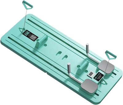 Pilates Board - Core Trainer - Thuis Fitness - Compact en Lichtgewicht - 106x41cm - Groen